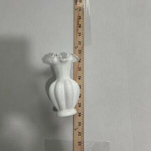 Fenton Milkglass vase 6"